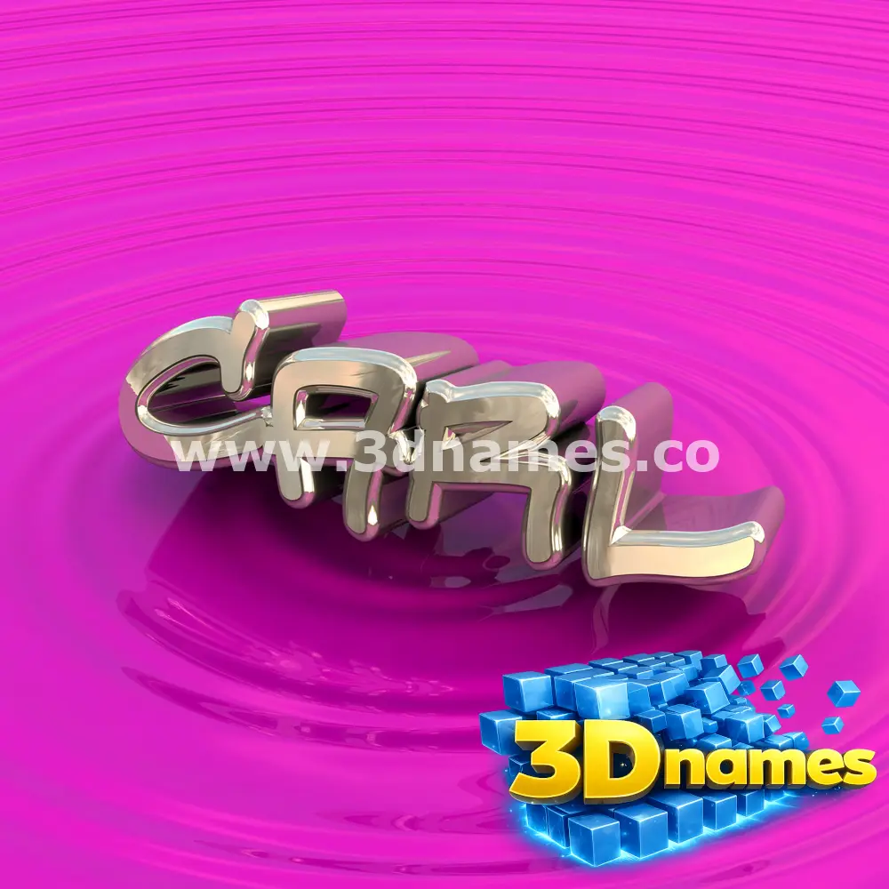 carl in Pink Graffiti style - 3D name wallpaper