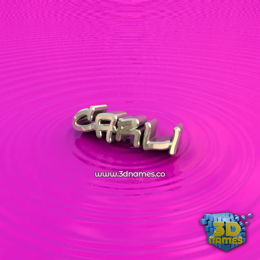 carli in Pink Graffiti style - 3D name wallpaper
