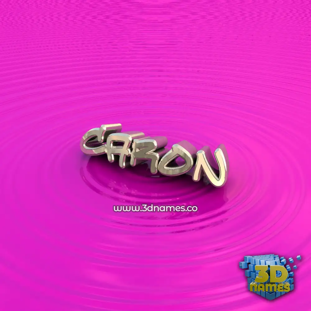 caron in Pink Graffiti style - 3D name wallpaper