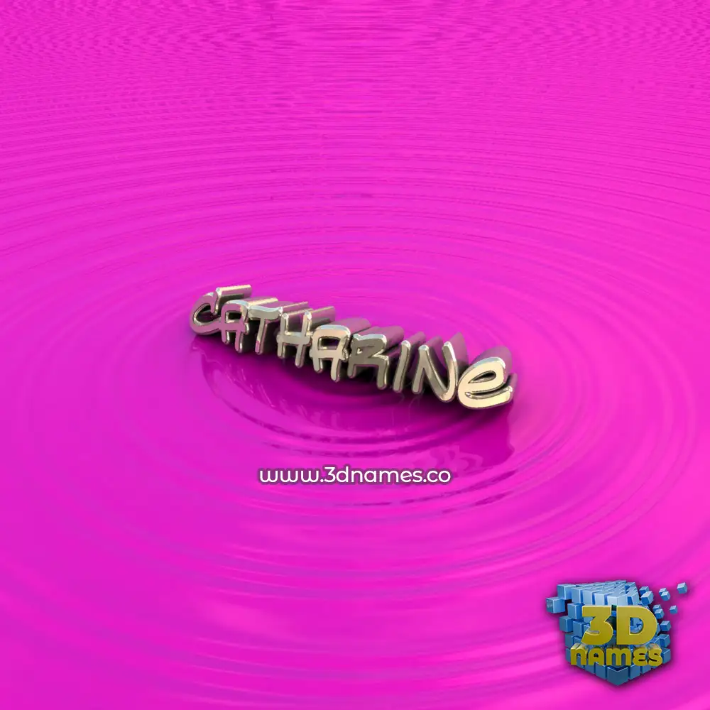 catharine in Pink Graffiti style - 3D name wallpaper