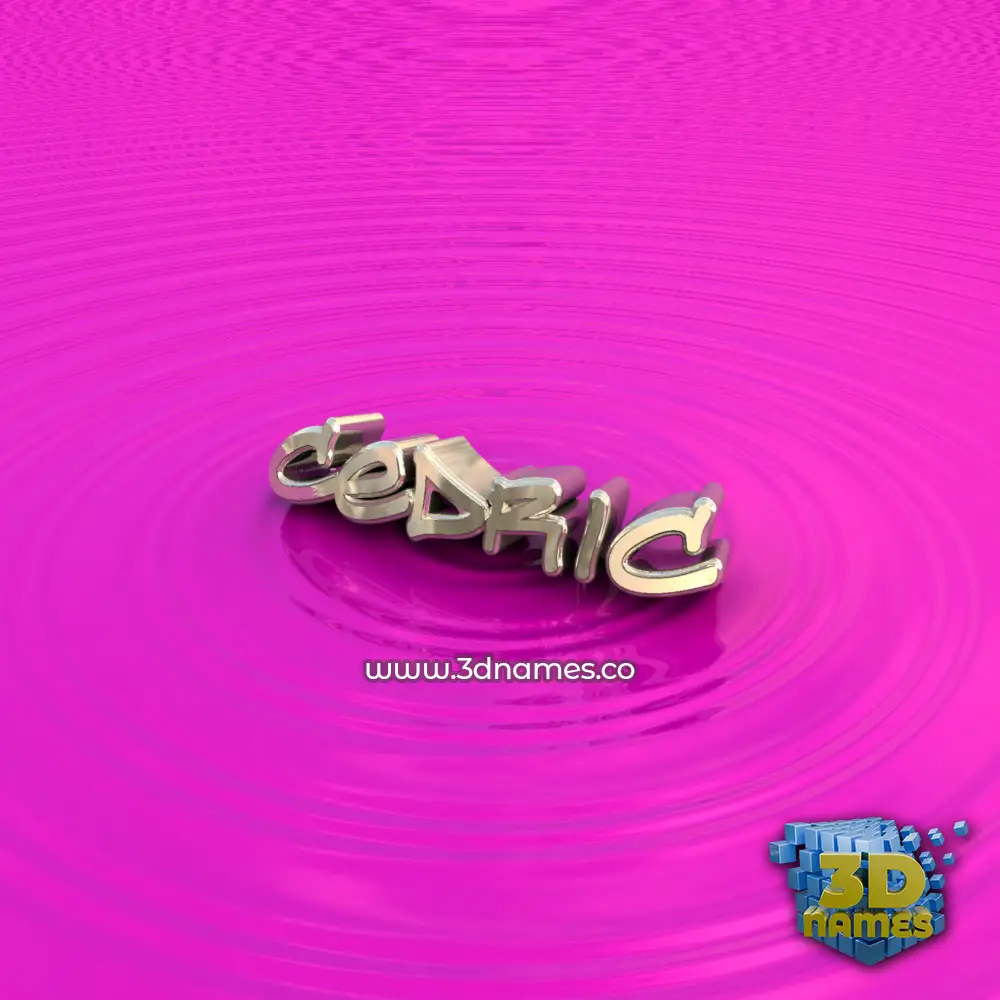 cedric in Pink Graffiti style - 3D name wallpaper