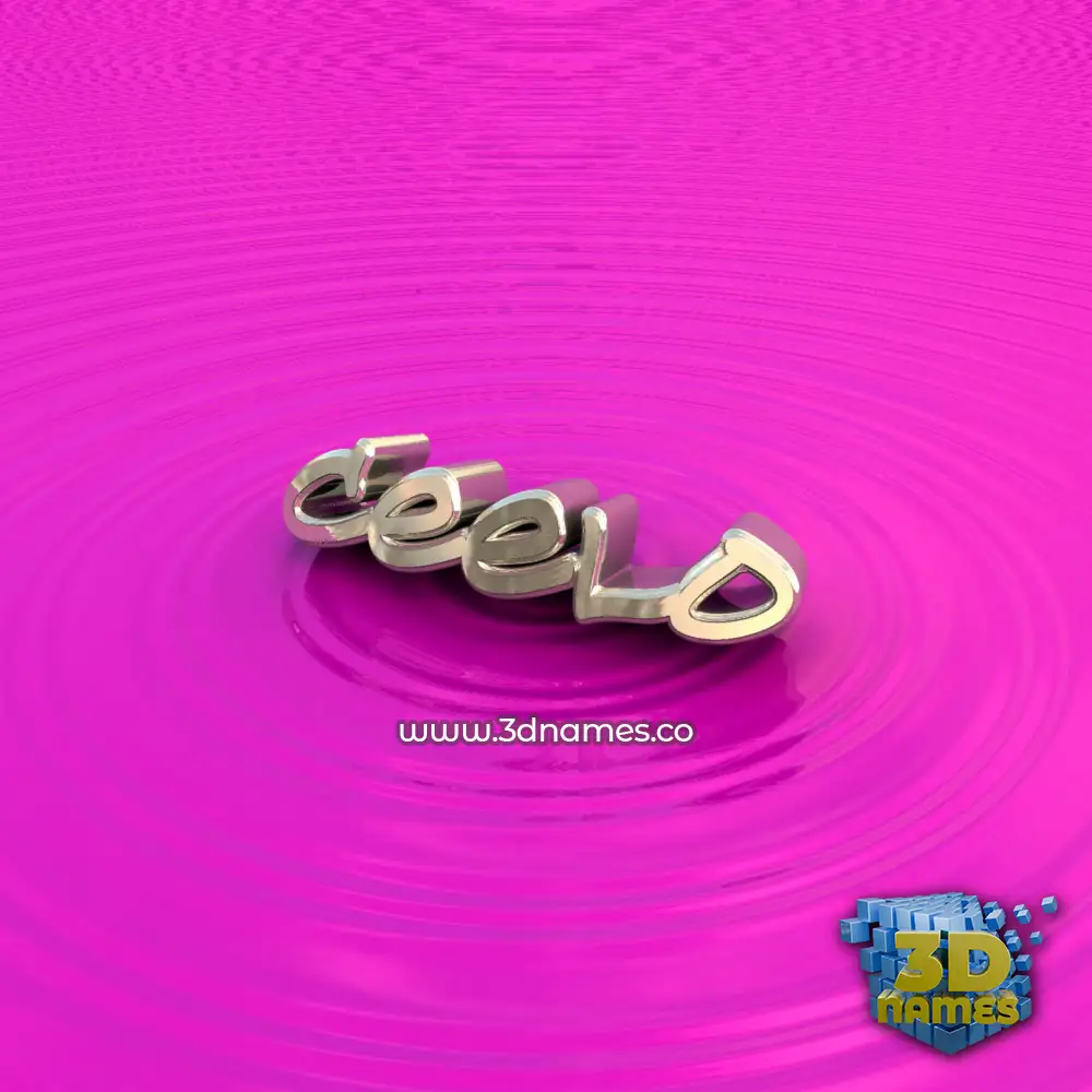 ceelo in Pink Graffiti style - 3D name wallpaper