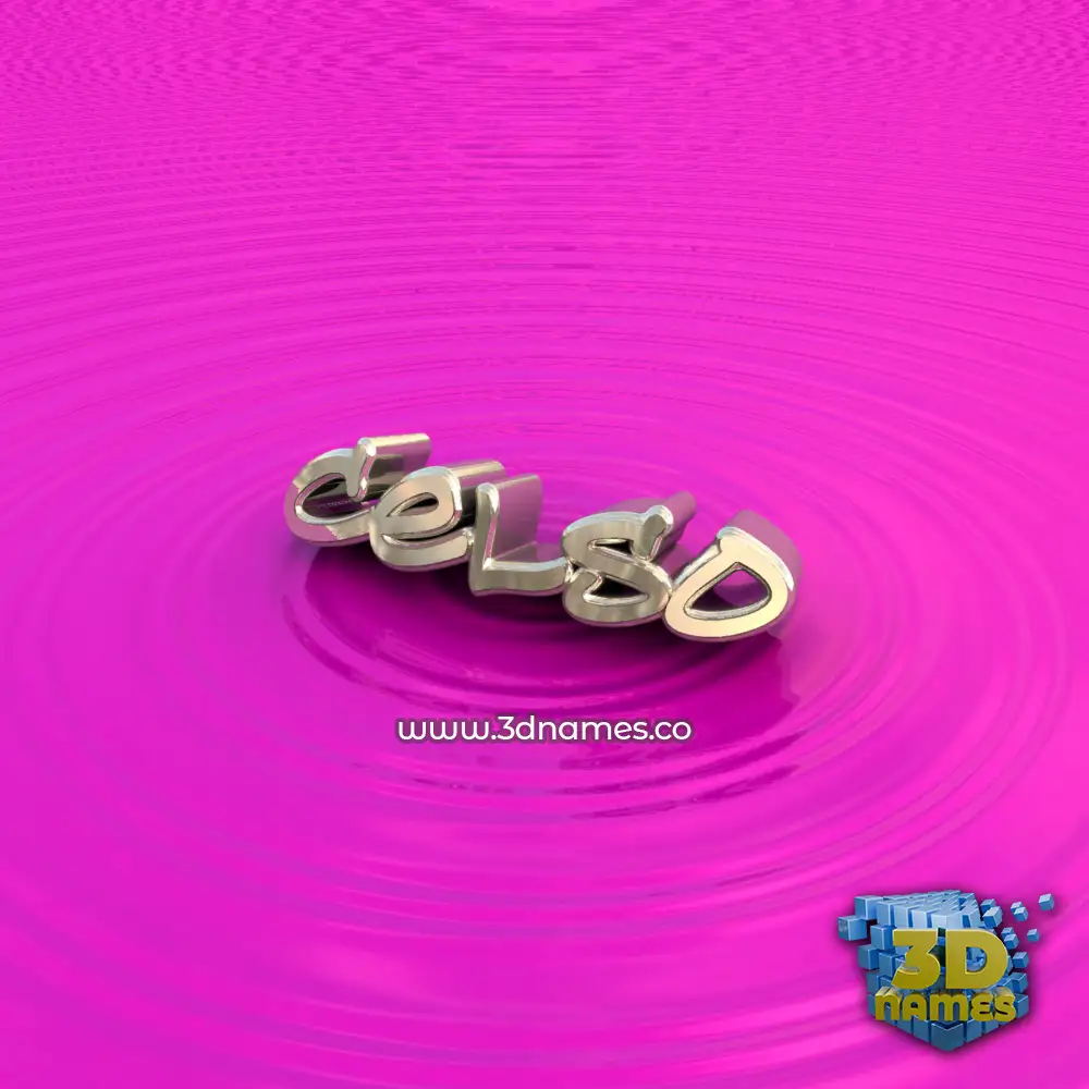 celso in Pink Graffiti style - 3D name wallpaper