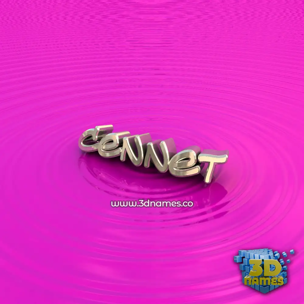 cennet in Pink Graffiti style - 3D name wallpaper