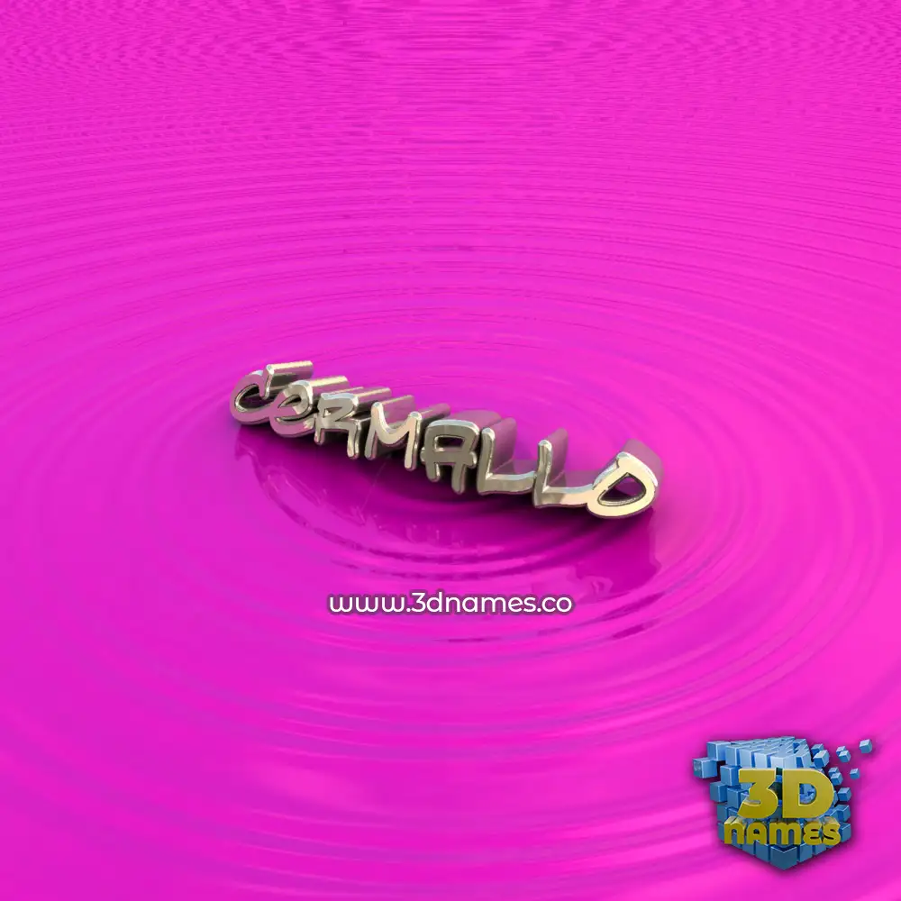 cermallo in Pink Graffiti style - 3D name wallpaper