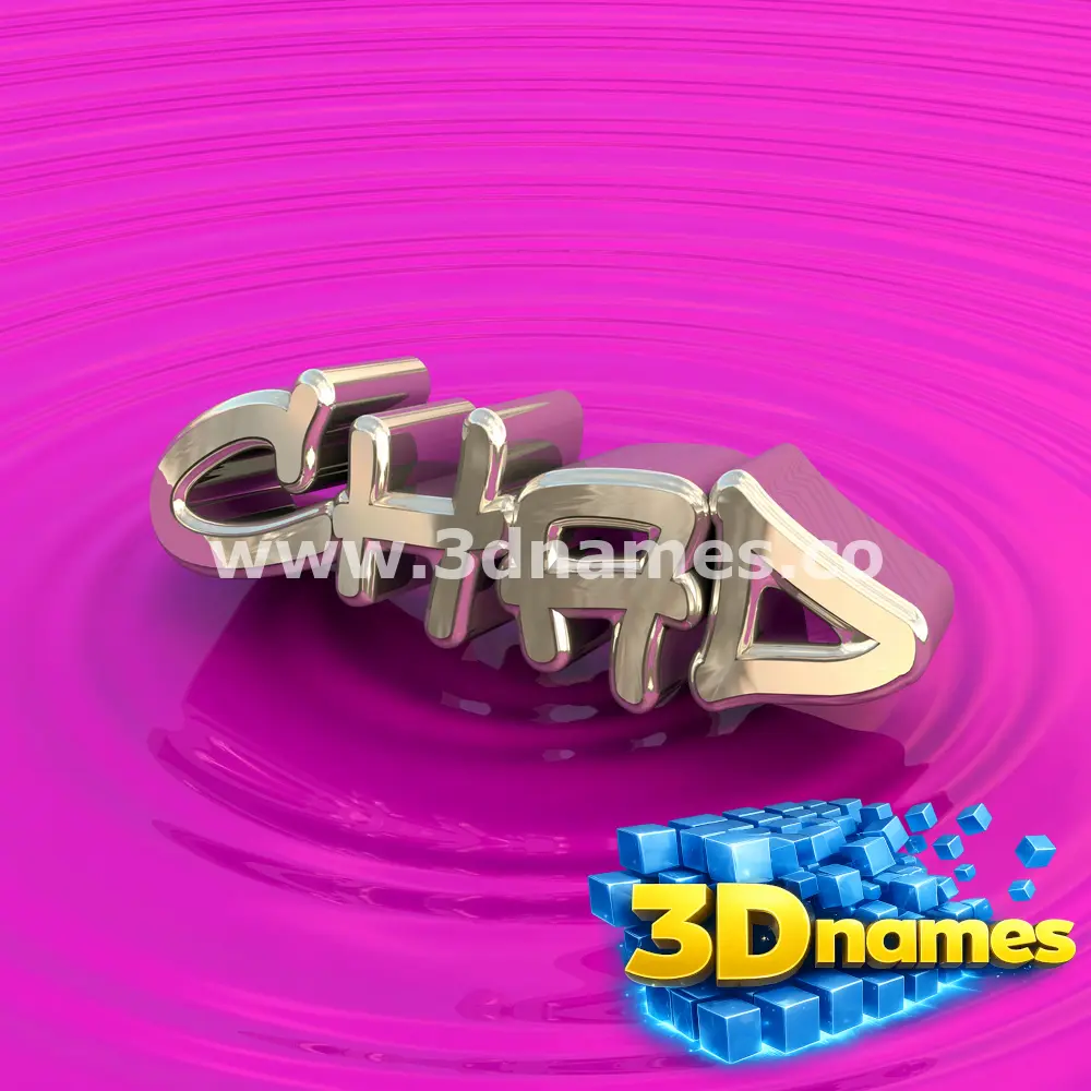 chad in Pink Graffiti style - 3D name wallpaper