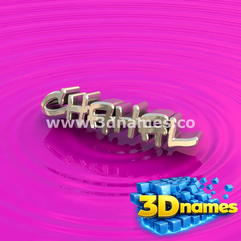 chahal in Pink Graffiti style - 3D name wallpaper