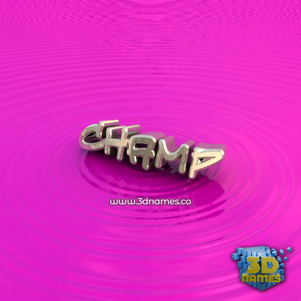 champ in Pink Graffiti style - 3D name wallpaper