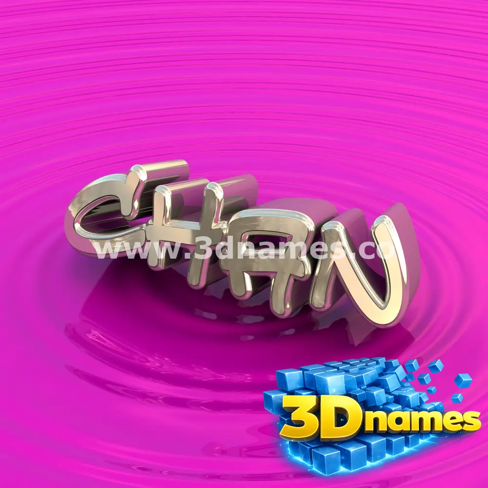 chan in Pink Graffiti style - 3D name wallpaper