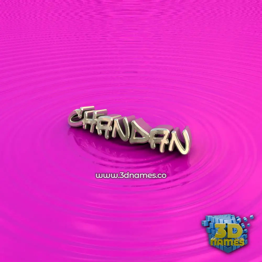 chandan in Pink Graffiti style - 3D name wallpaper