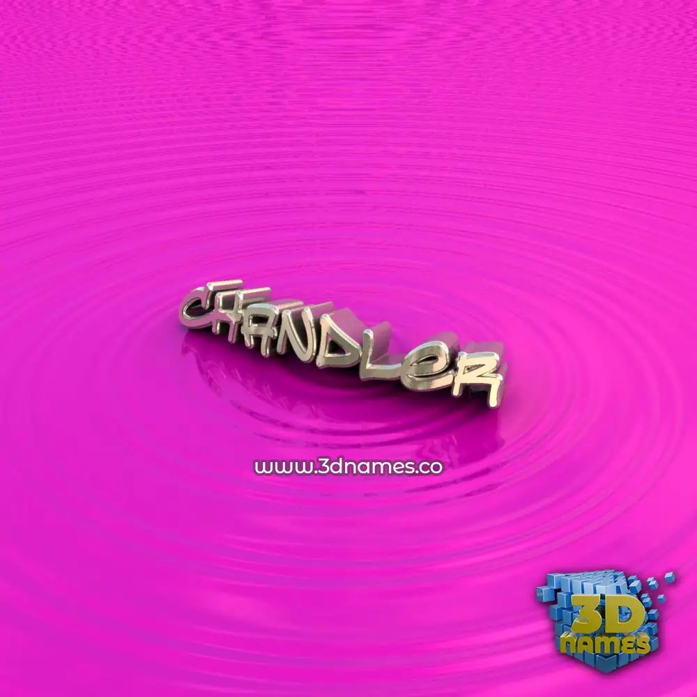 chandler in Pink Graffiti style - 3D name wallpaper