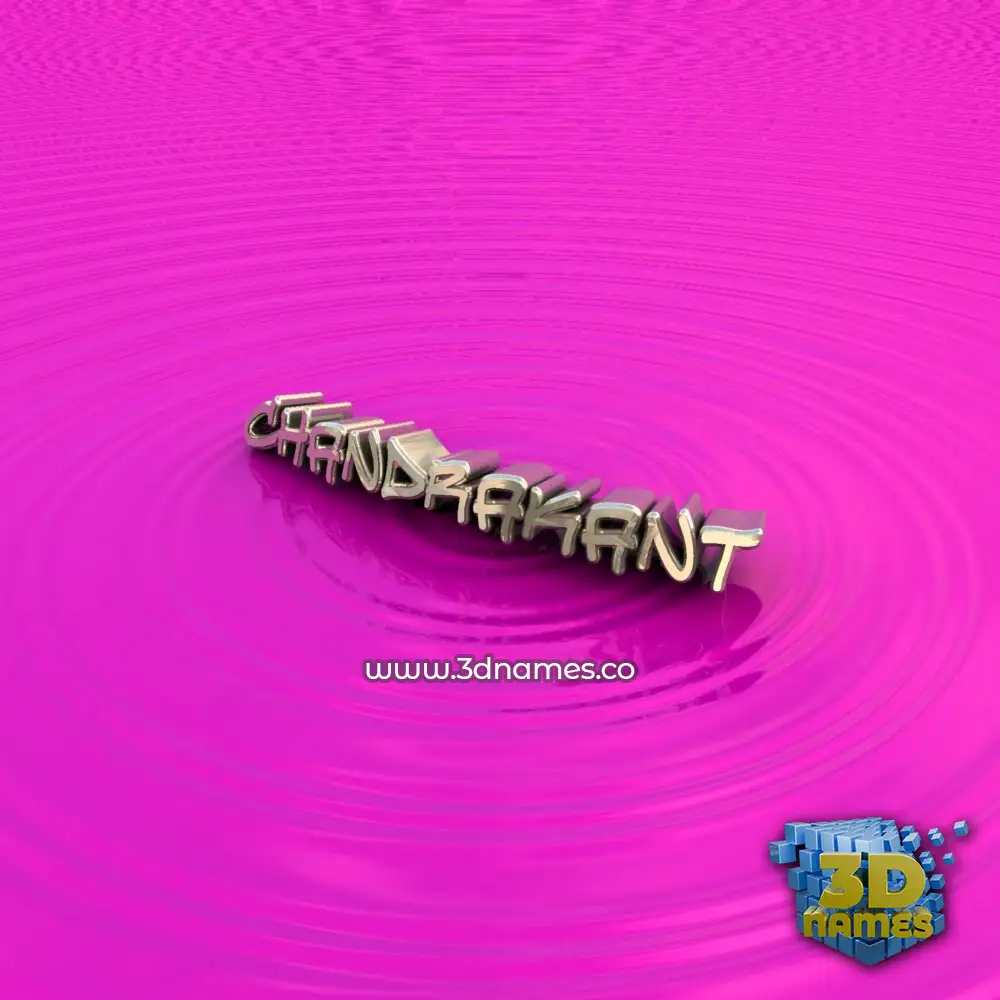 chandrakant in Pink Graffiti style - 3D name wallpaper