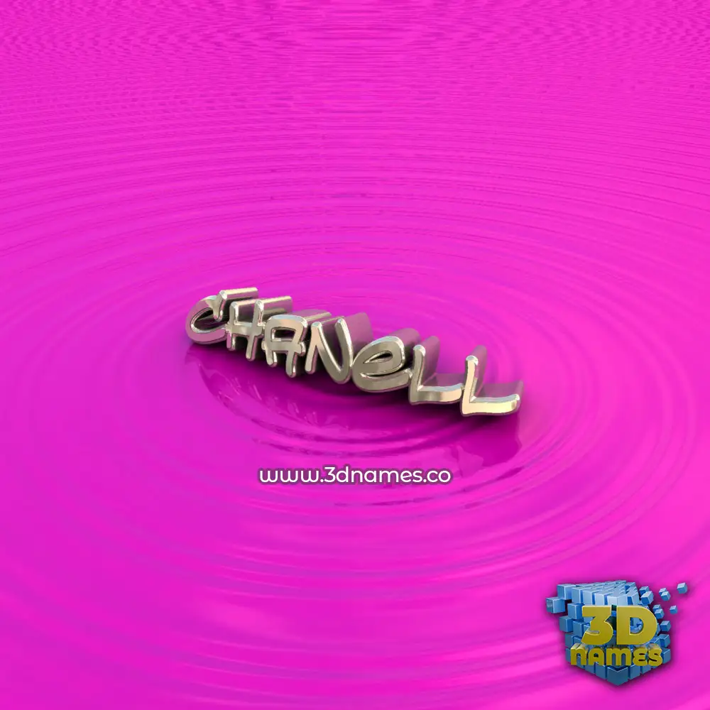 chanell in Pink Graffiti style - 3D name wallpaper