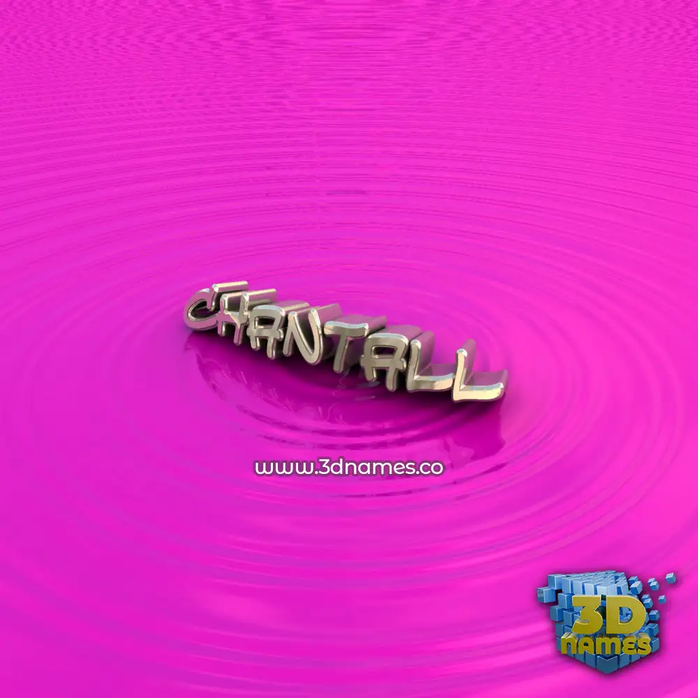 chantall in Pink Graffiti style - 3D name wallpaper