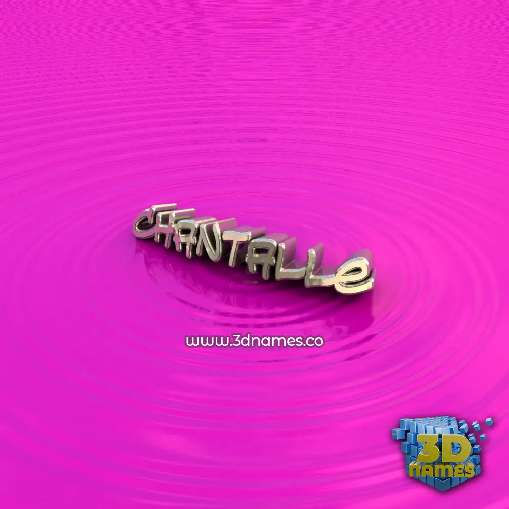 chantalle in Pink Graffiti style - 3D name wallpaper