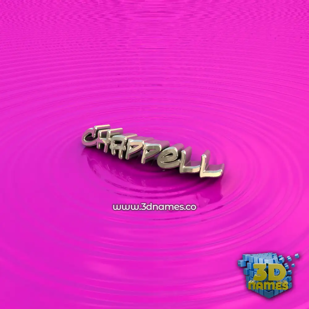 chappell in Pink Graffiti style - 3D name wallpaper