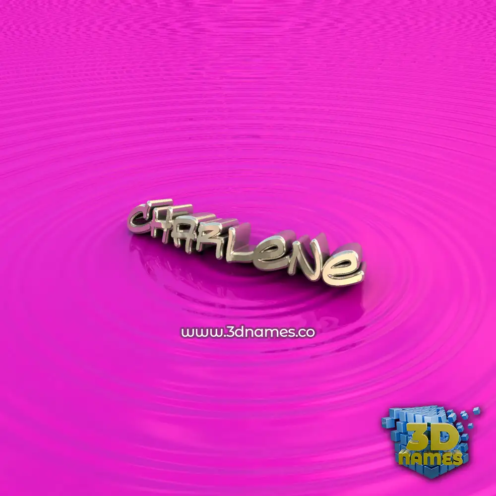charlene in Pink Graffiti style - 3D name wallpaper