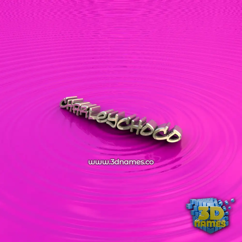 charleychoco in Pink Graffiti style - 3D name wallpaper