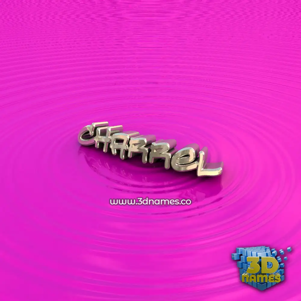 charrel in Pink Graffiti style - 3D name wallpaper