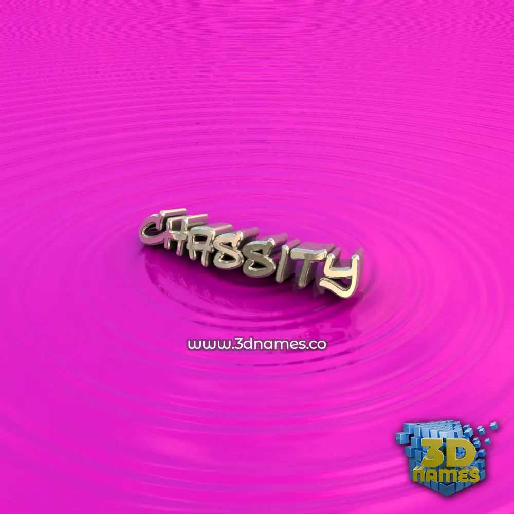 chassity in Pink Graffiti style - 3D name wallpaper
