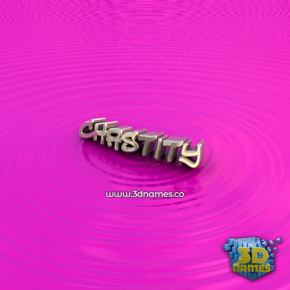 chastity in Pink Graffiti style - 3D name wallpaper