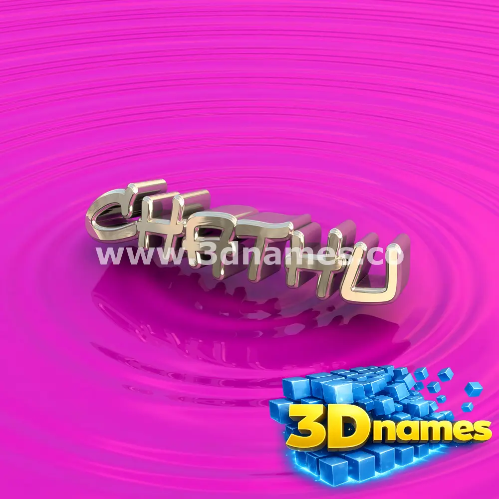 chathu in Pink Graffiti style - 3D name wallpaper