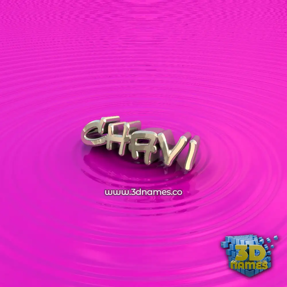 chavi in Pink Graffiti style - 3D name wallpaper