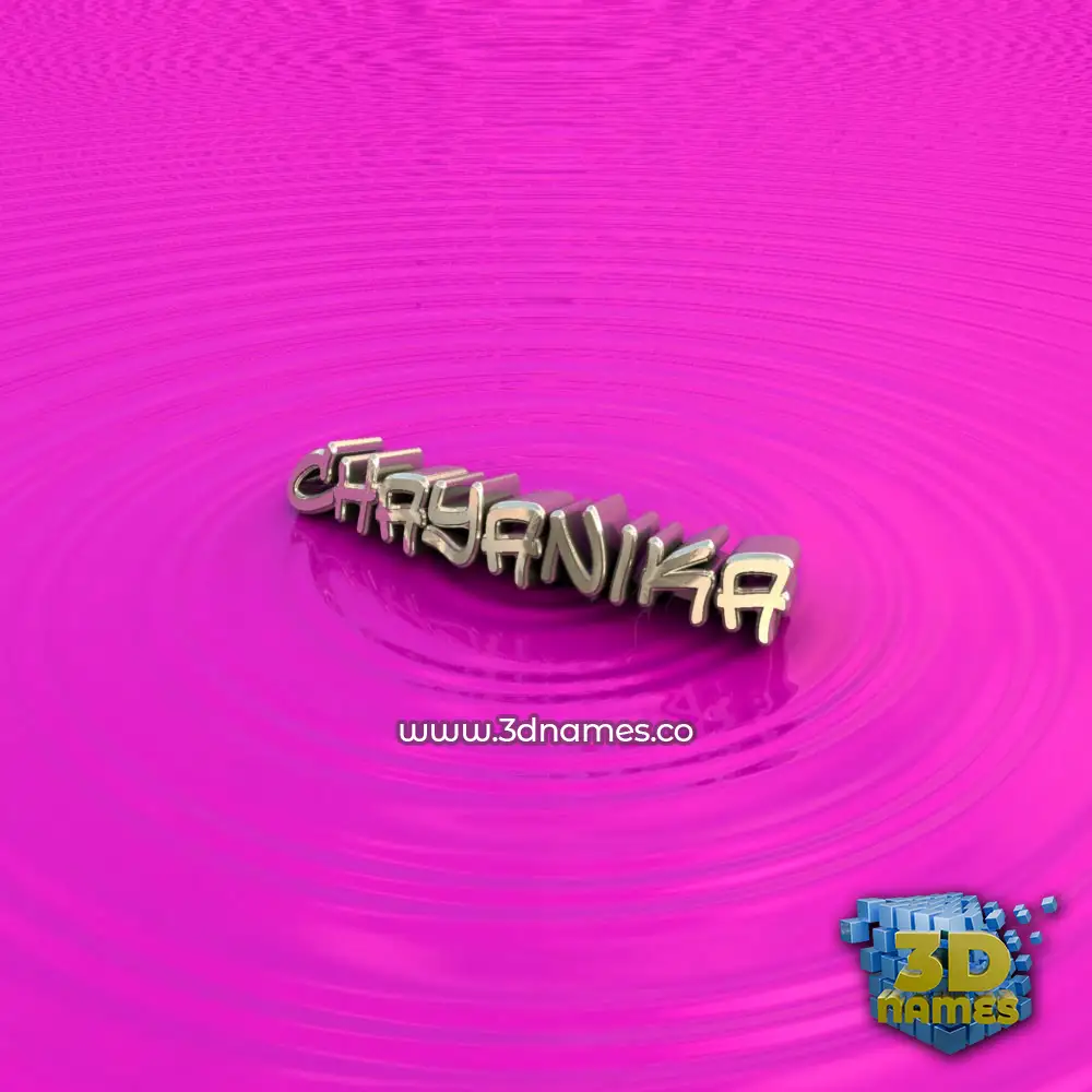 chayanika in Pink Graffiti style - 3D name wallpaper