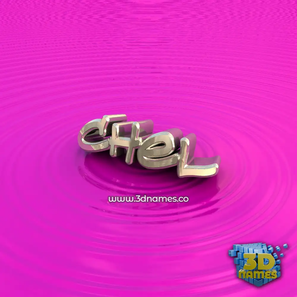 chel in Pink Graffiti style - 3D name wallpaper
