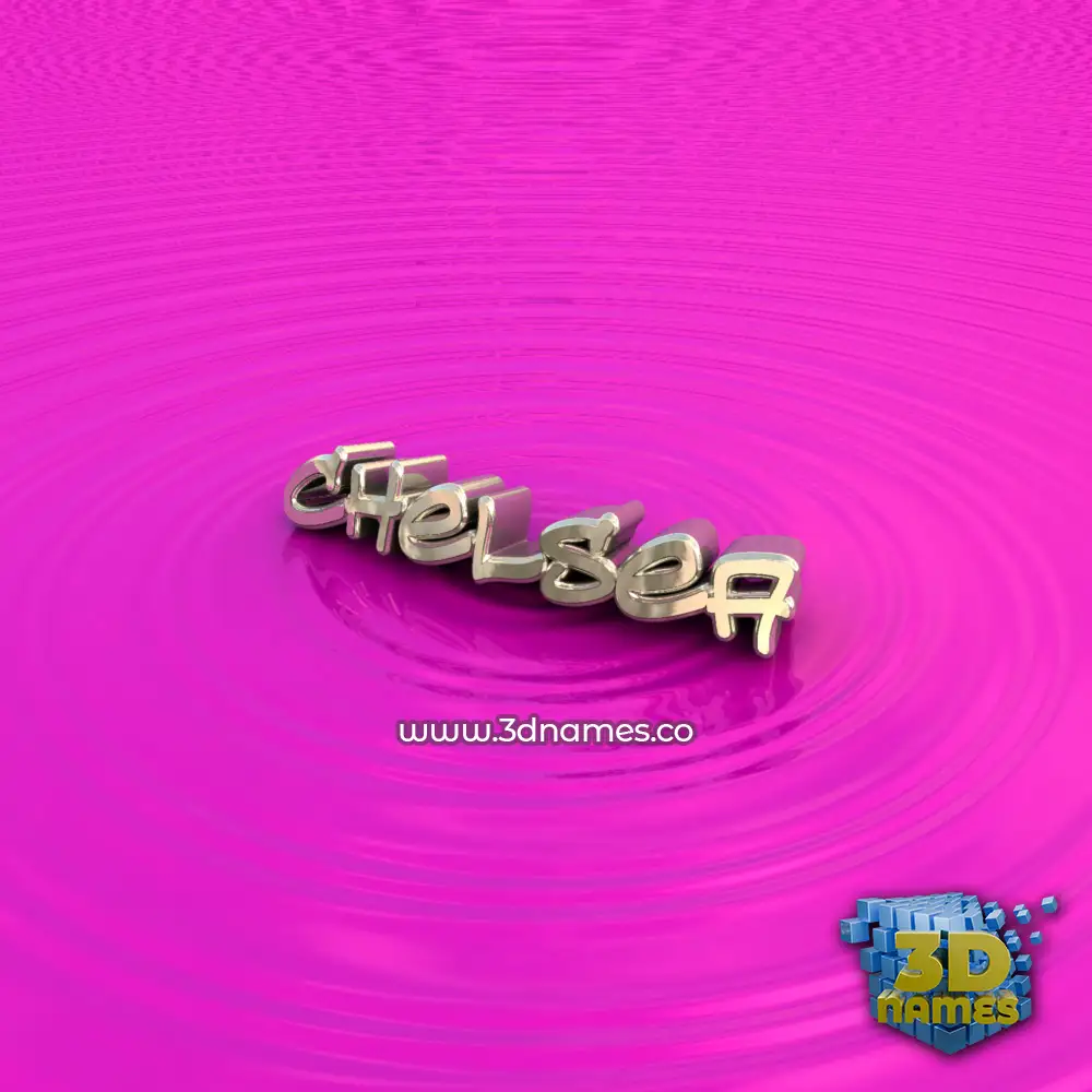 chelsea in Pink Graffiti style - 3D name wallpaper