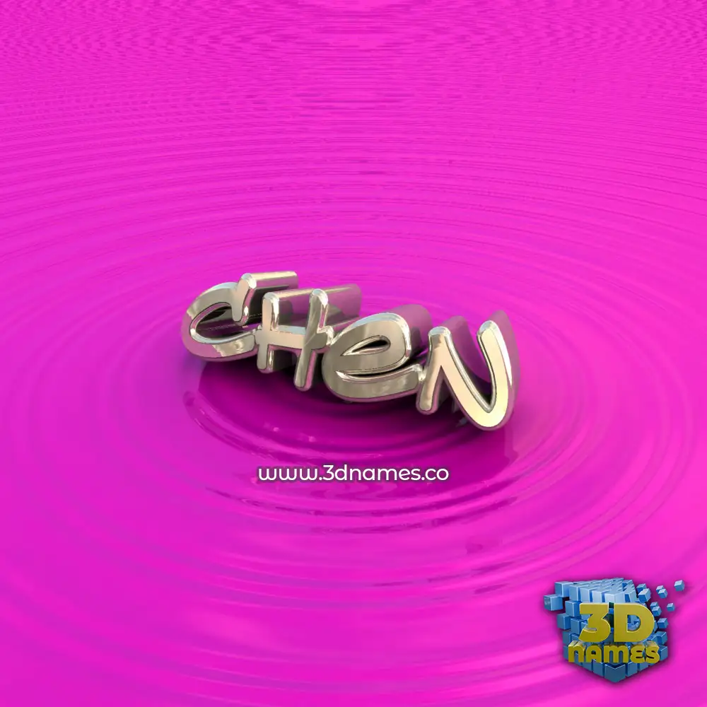 chen in Pink Graffiti style - 3D name wallpaper