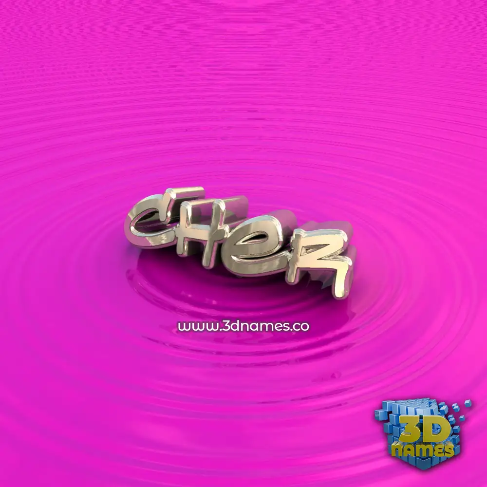 cher in Pink Graffiti style - 3D name wallpaper