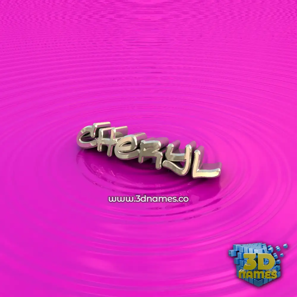 cheryl in Pink Graffiti style - 3D name wallpaper
