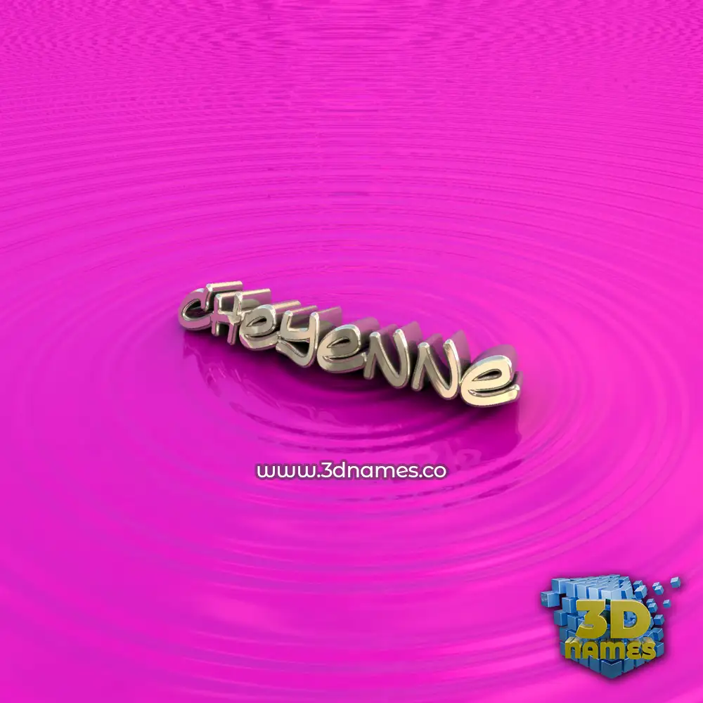 cheyenne in Pink Graffiti style - 3D name wallpaper