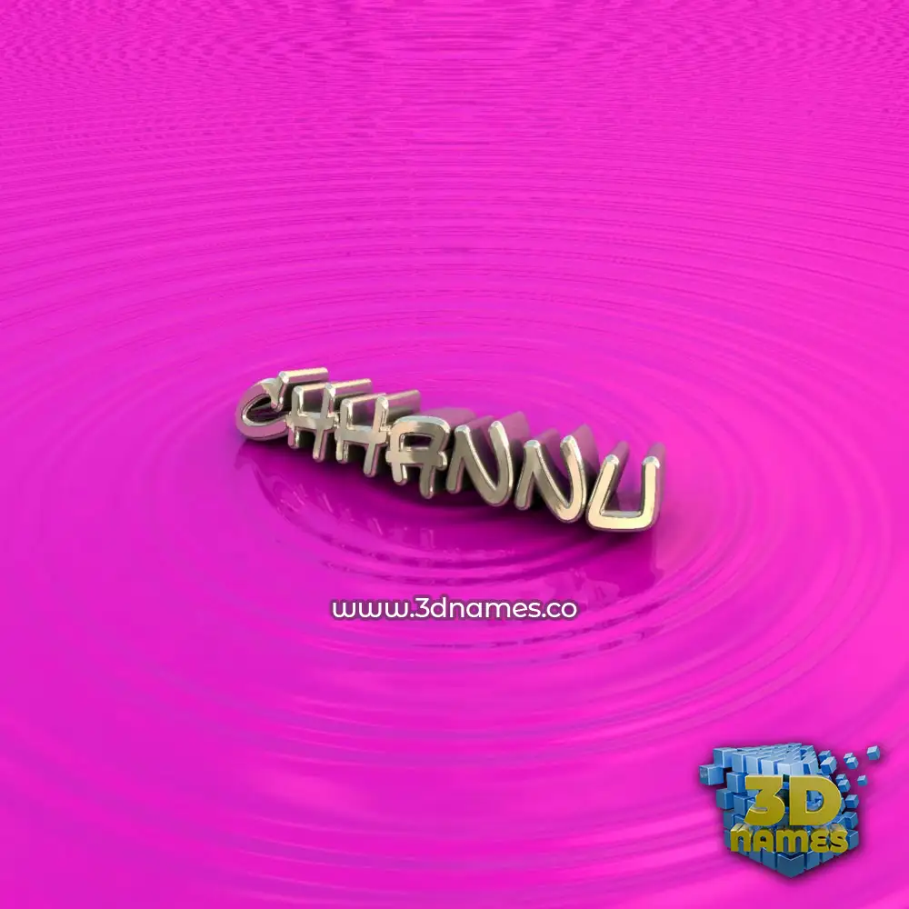 chhannu in Pink Graffiti style - 3D name wallpaper