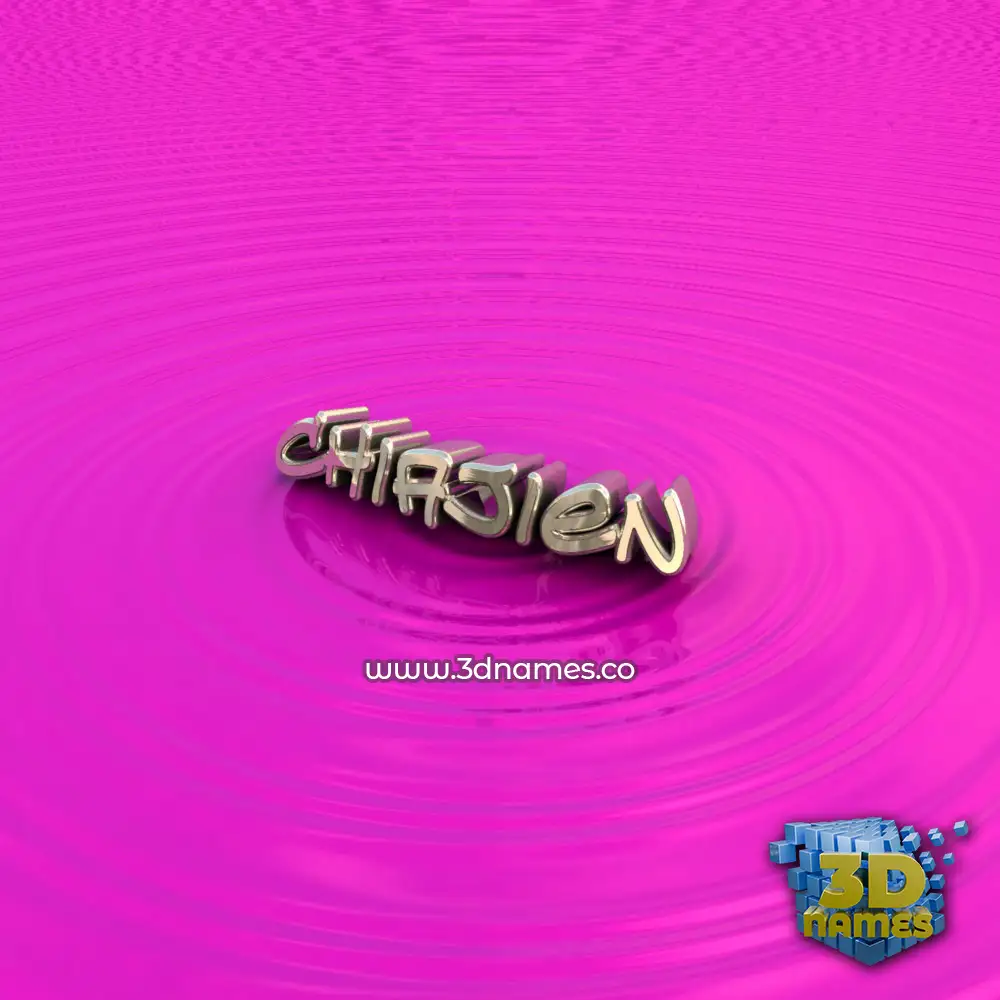 chiajien in Pink Graffiti style - 3D name wallpaper