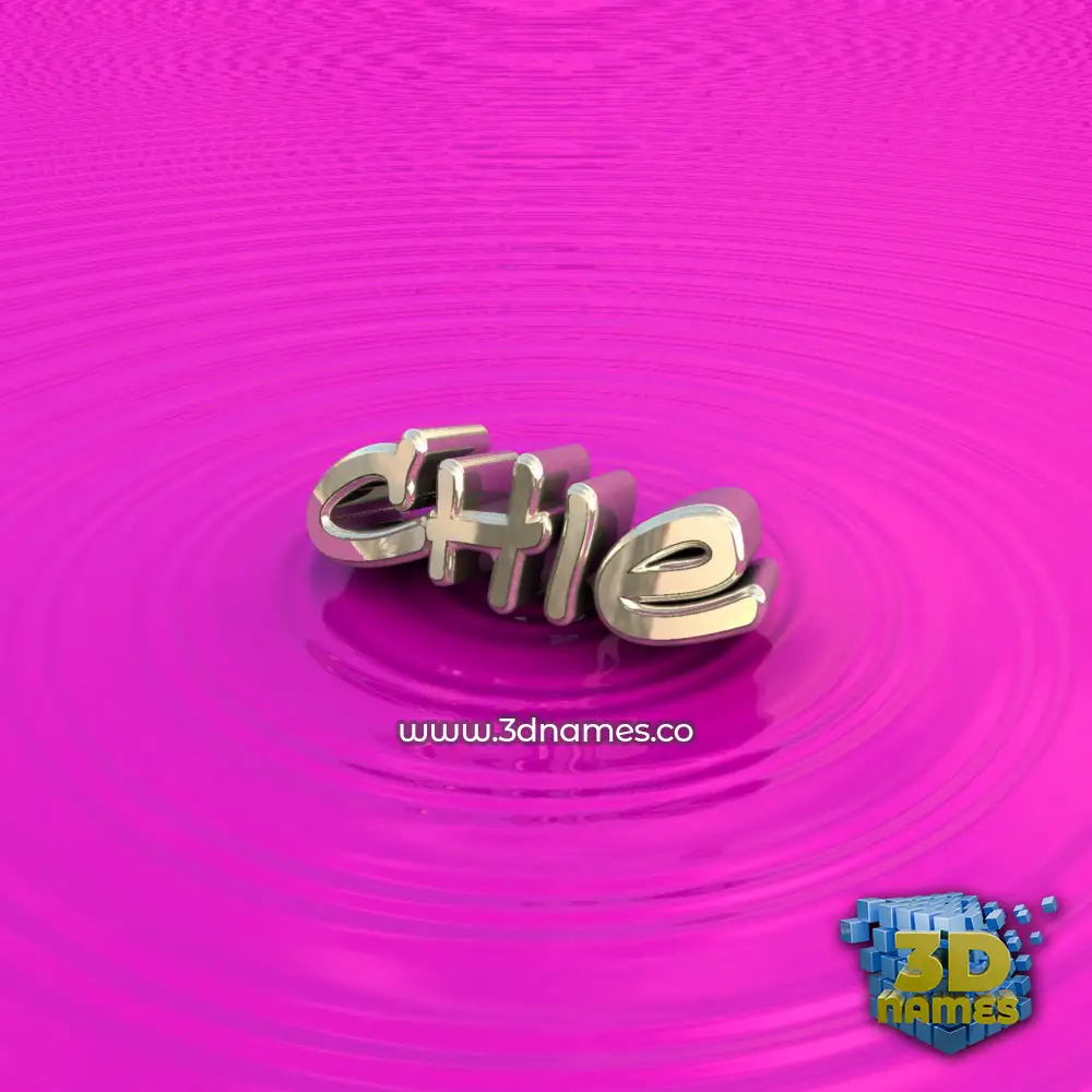 chie in Pink Graffiti style - 3D name wallpaper