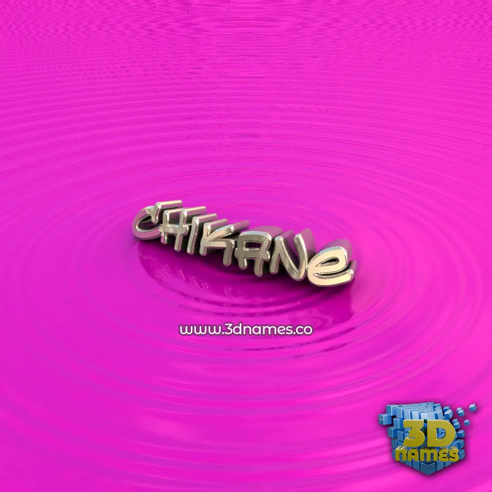 chikane in Pink Graffiti style - 3D name wallpaper