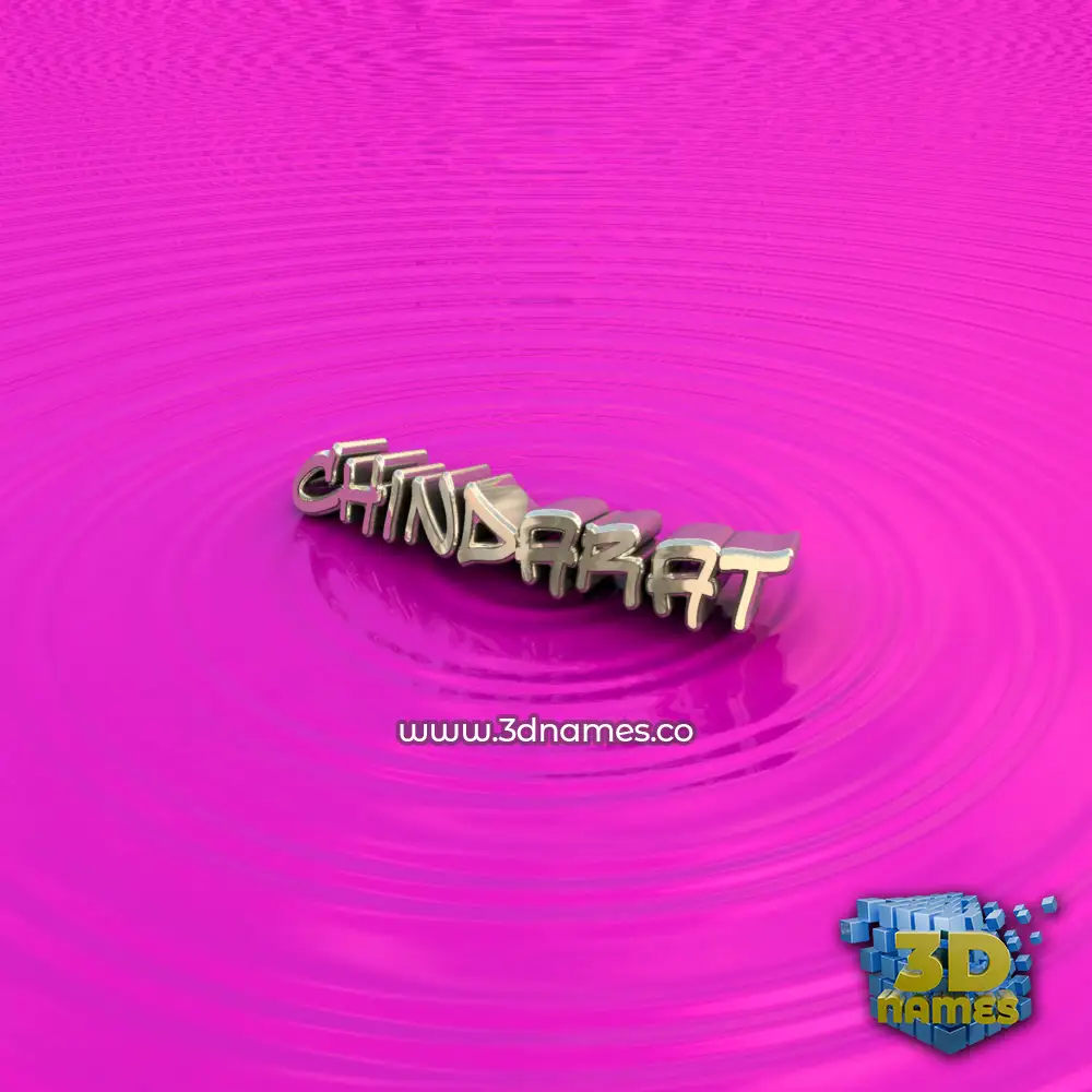 chindarat in Pink Graffiti style - 3D name wallpaper