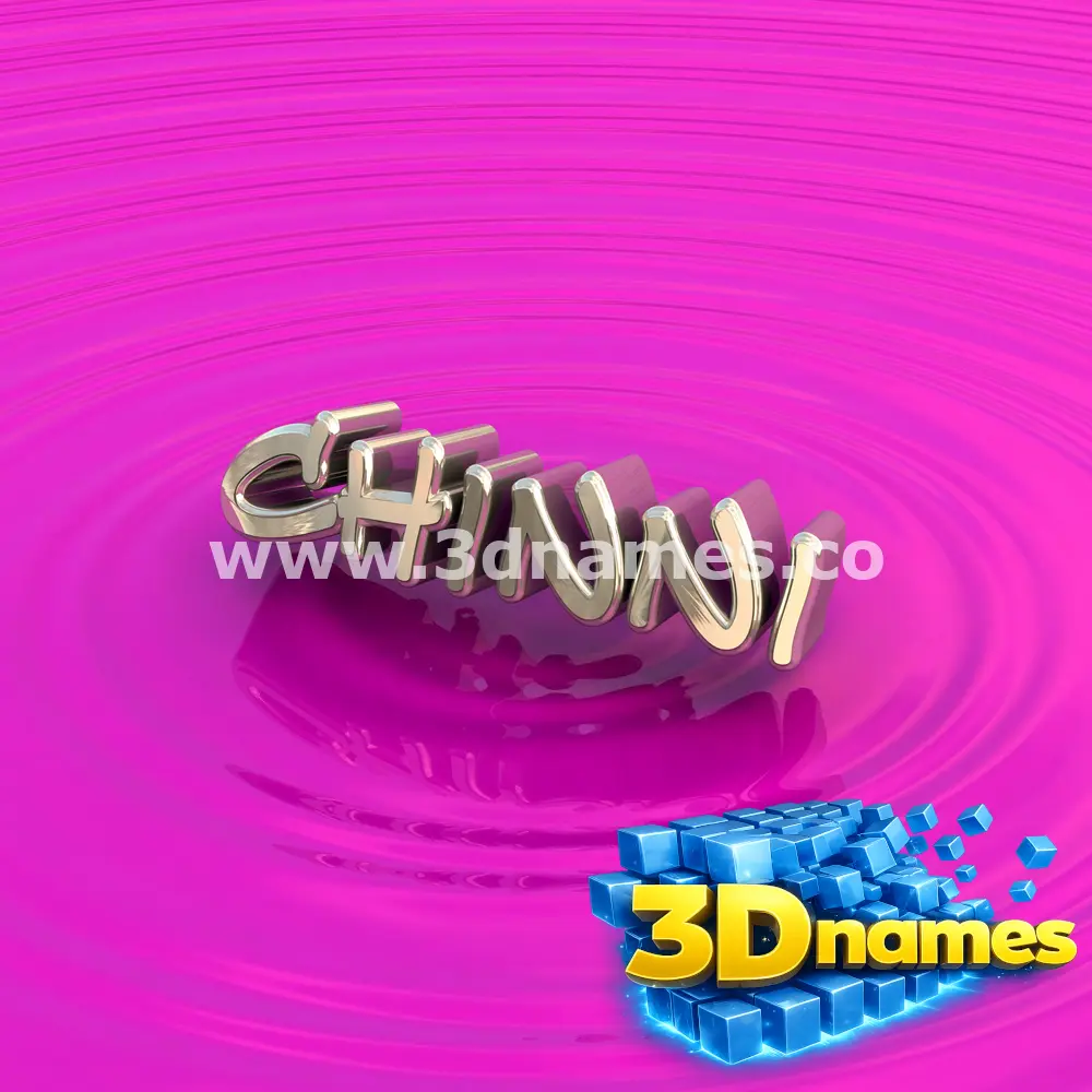 chinni in Pink Graffiti style - 3D name wallpaper