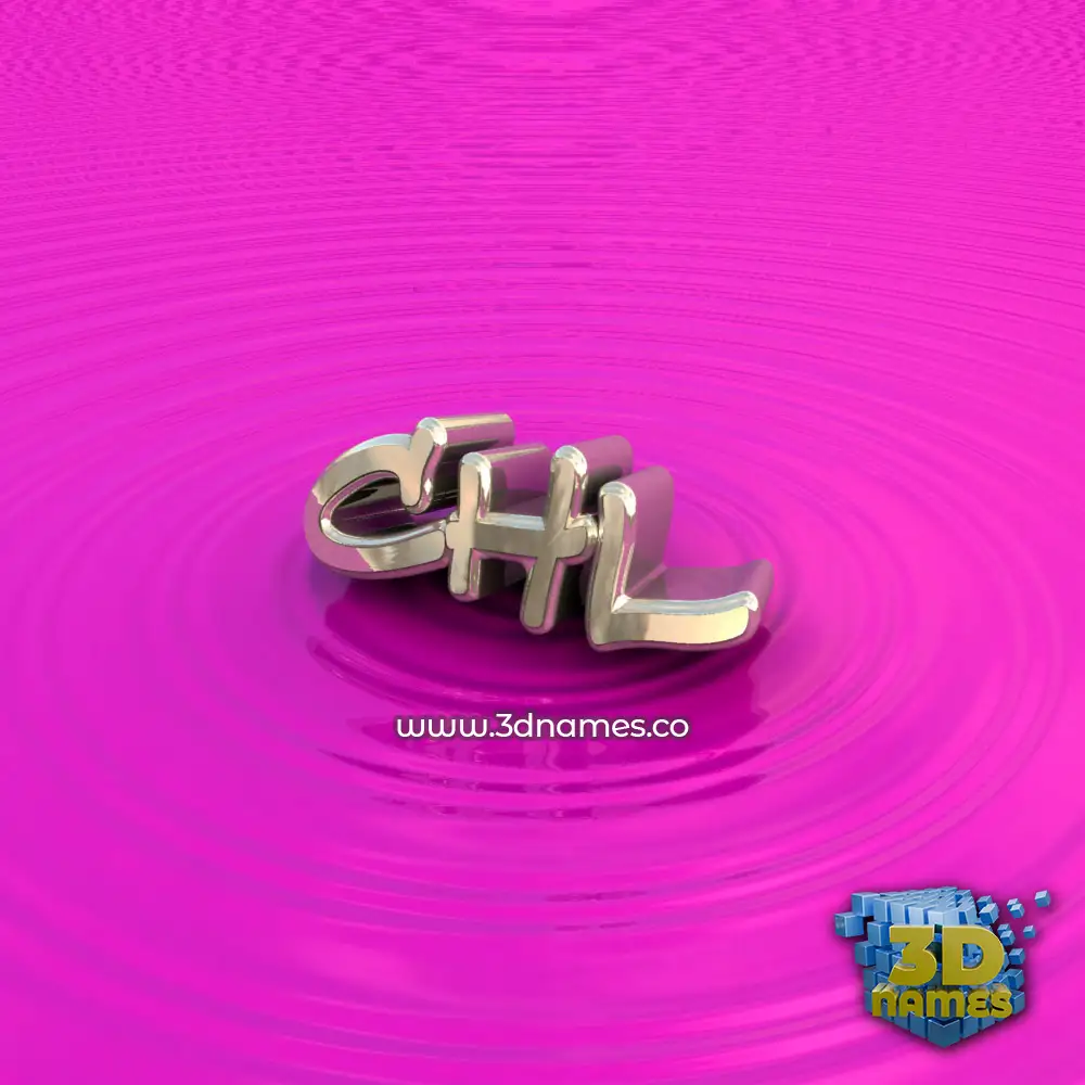 chl in Pink Graffiti style - 3D name wallpaper