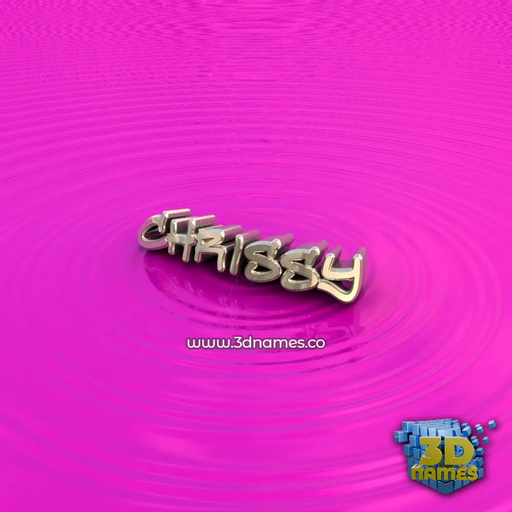 chrissy in Pink Graffiti style - 3D name wallpaper