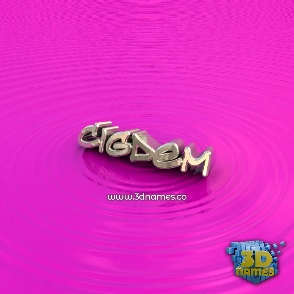 cigdem in Pink Graffiti style - 3D name wallpaper