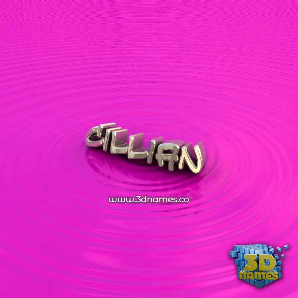 cillian in Pink Graffiti style - 3D name wallpaper