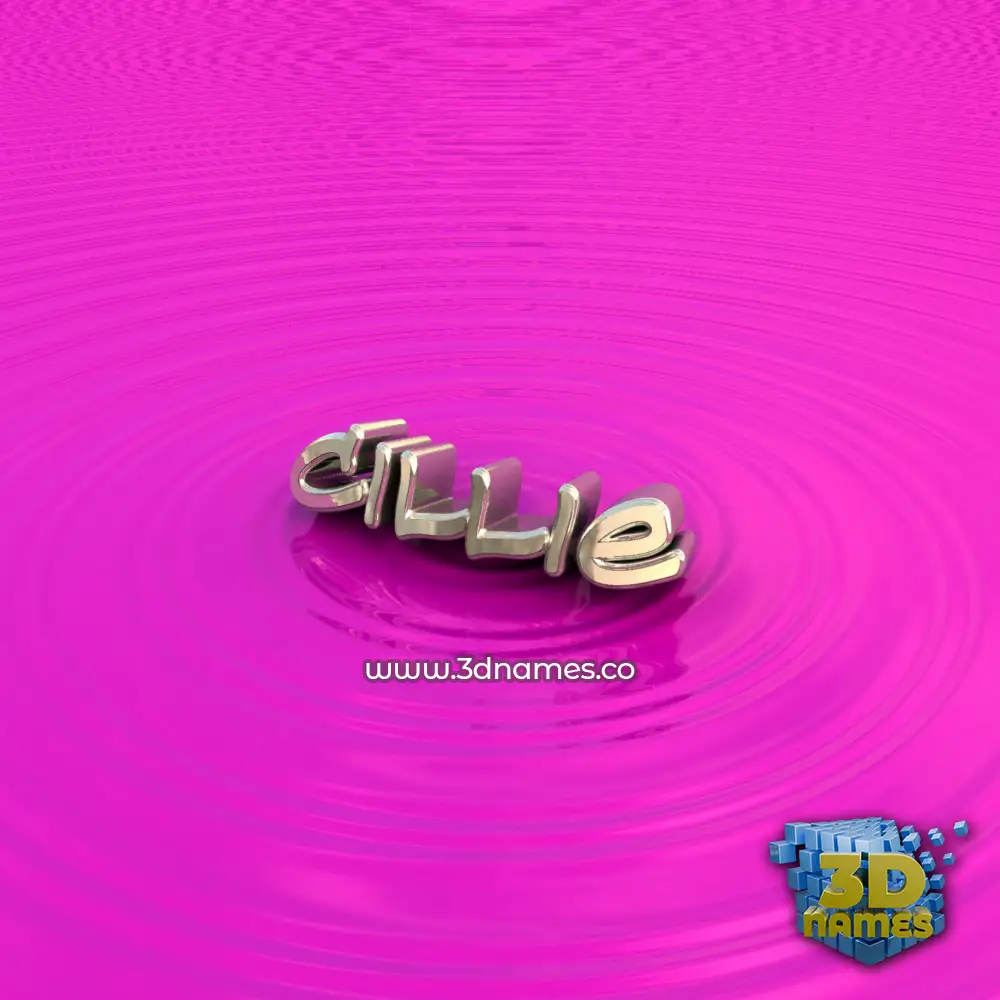cillie in Pink Graffiti style - 3D name wallpaper