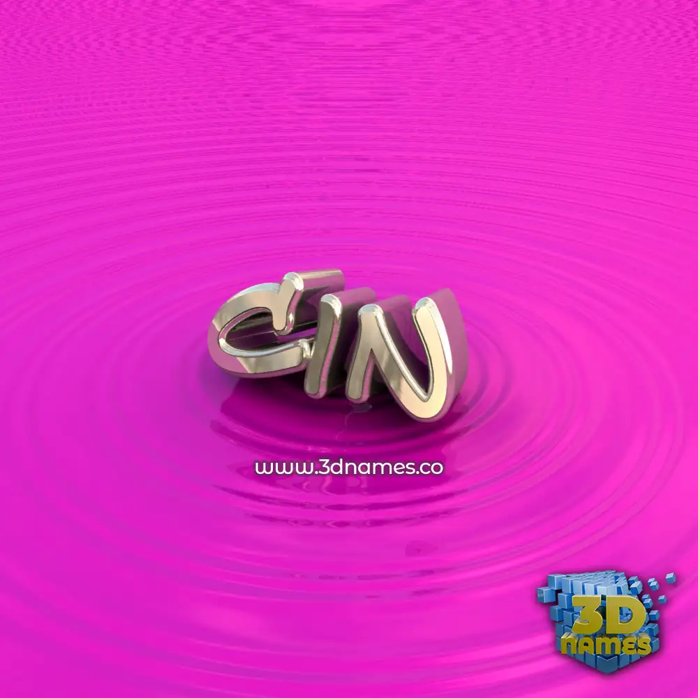 cin in Pink Graffiti style - 3D name wallpaper