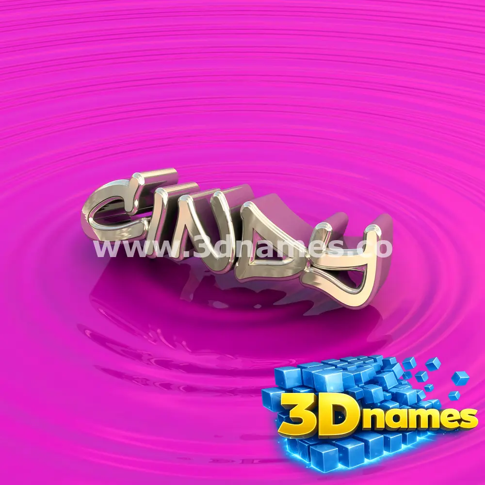 cindy in Pink Graffiti style - 3D name wallpaper