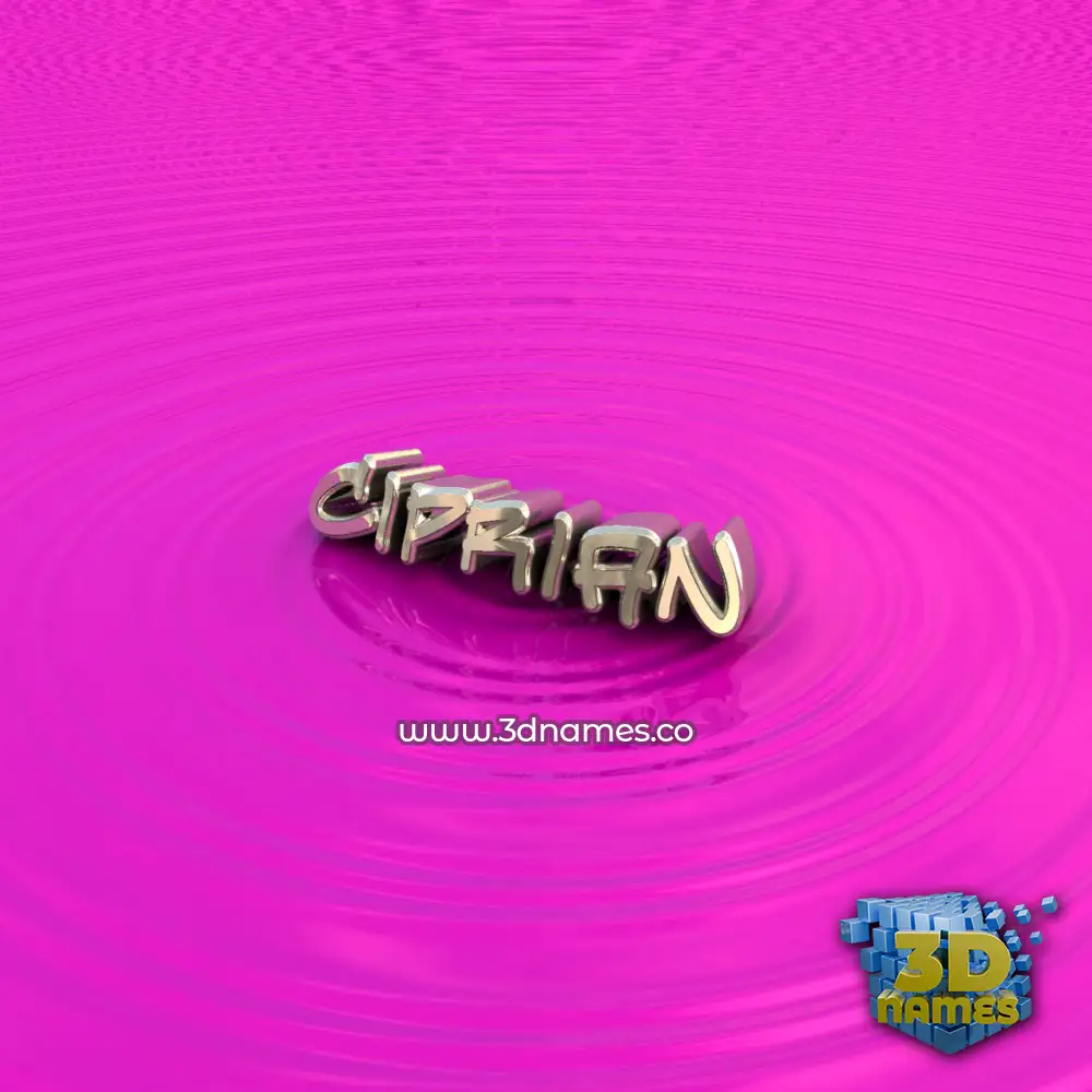 ciprian in Pink Graffiti style - 3D name wallpaper