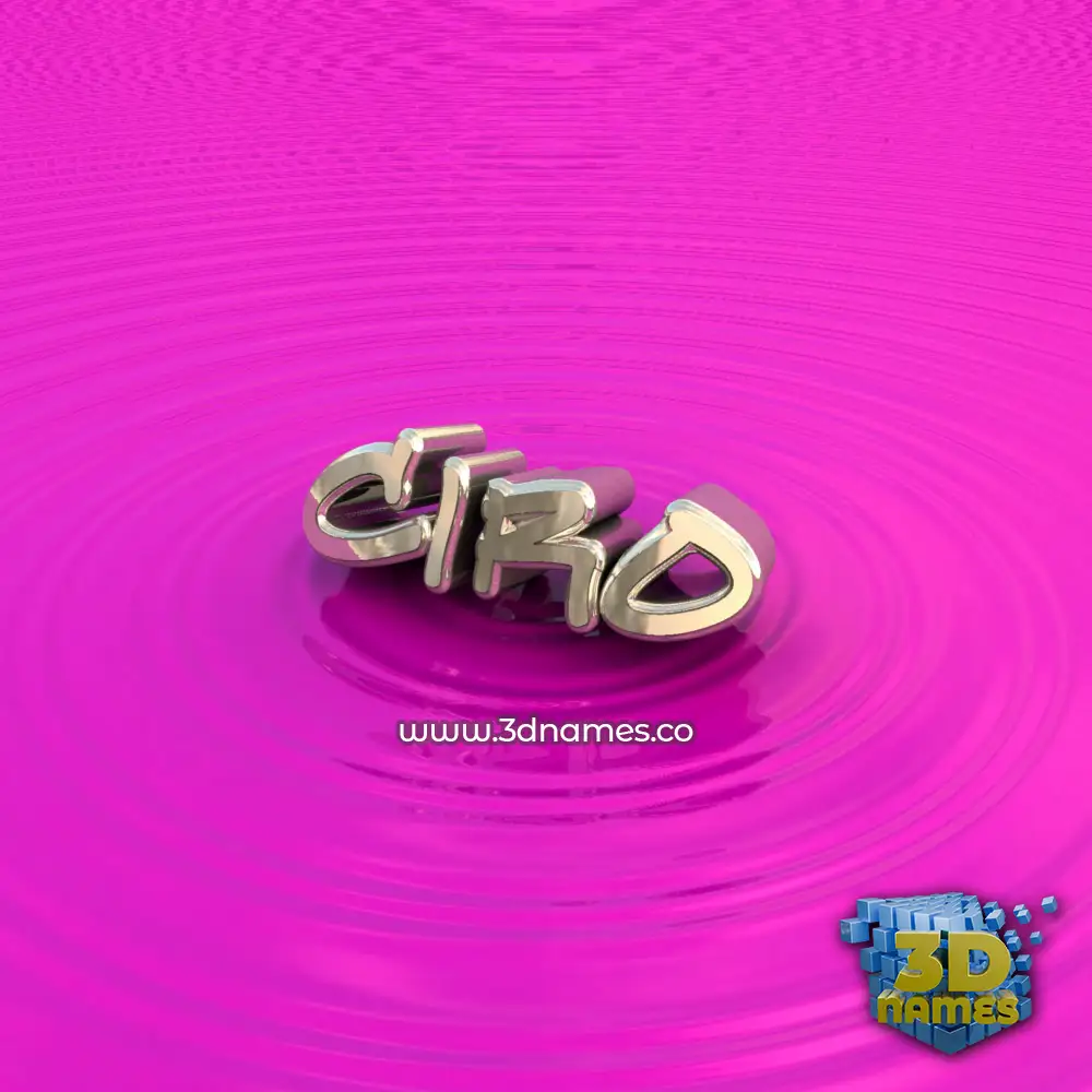 ciro in Pink Graffiti style - 3D name wallpaper