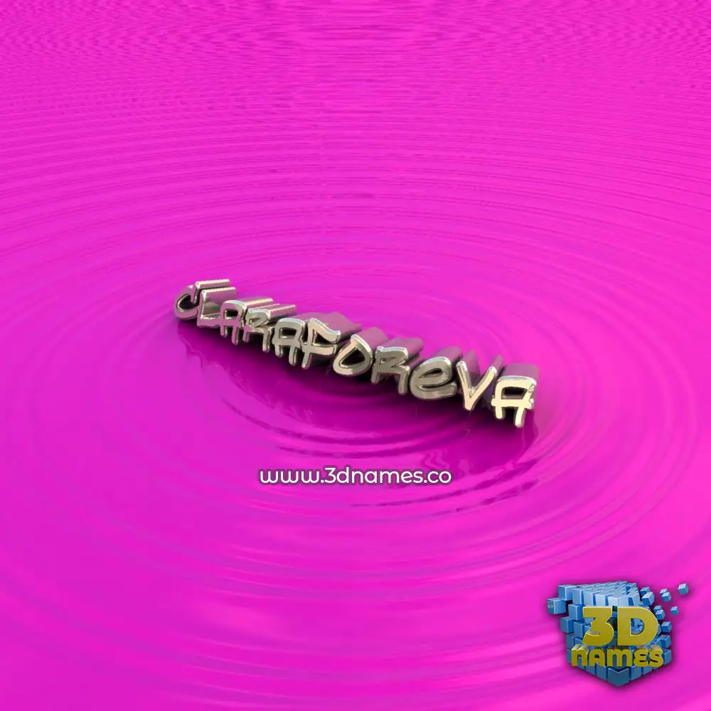 claraforeva in Pink Graffiti style - 3D name wallpaper